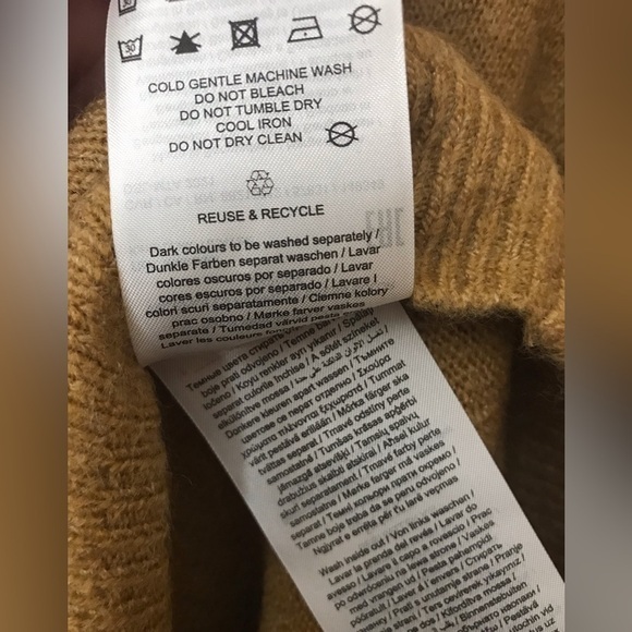 NEW Vero Moda Mock Neck Slouchy Puff Sleeves Soft Stretch Sweater Dress Size XL - Picture 8 of 9